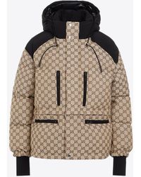 Gucci - Gg Canvas Down Bomber Jacket - Lyst