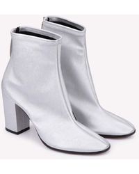 Golden Goose - Metallic Leather Pointed Ankle Boots - Lyst