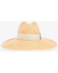 McQueen - Woven Hat With Side Bow - Lyst