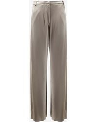 Alysi - Flared Satin Wide-Leg Pants - Lyst