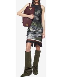 The Attico - Smoke Printed Mini Dress - Lyst