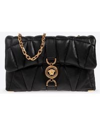 Versace - Mini Kleio Quilted Leather Crossbody Bag - Lyst
