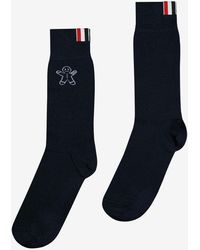 Thom Browne - Holiday Gingerbread Jacquard Socks - Lyst