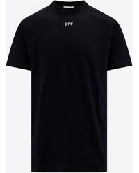 Off-White c/o Virgil Abloh - Off Stamp Crewneck T-Shirt - Lyst
