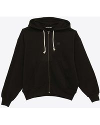 Acne Studios - Face Logo Patch Zip-Up Hoodie - Lyst