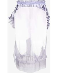 Maison Margiela - Décortiqué Sheer Midi Pencil Skirt - Lyst