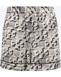 Tory Burch - Pixelated Logo Print Shorts - Lyst