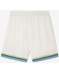 Casablancabrand - Casa Way Printed Silk Shorts - Lyst