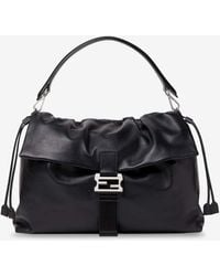 Fendi - Flux Maxi Leather Messenger Bag - Lyst