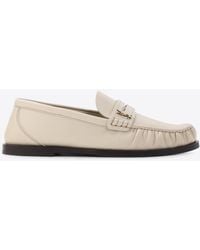 Saint Laurent - Cassandre Smooth Leather Penny Loafers - Lyst
