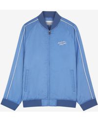 Maison Kitsuné - Embroidered Logo Bomber Jacket - Lyst