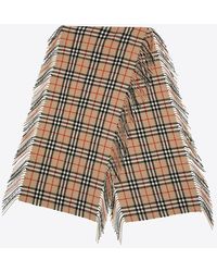 Burberry - Check Cashmere Happy Scarf - Lyst