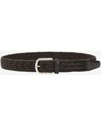 Canali - Braided Leather Belt - Lyst