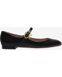 Gianvito Rossi - Mary Ribbon Patent Leather Flats - Lyst
