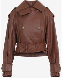 Zimmermann - Hypnotic Leather Crop Jacket - Lyst