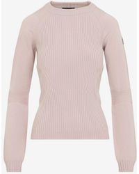 Moncler - Ribbed Virgin Wool Sweater - Lyst