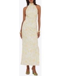 ROTATE BIRGER CHRISTENSEN - Flower Beads Midi Dress - Lyst
