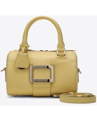 Roger Vivier - Belle Vivier Leather Top Handle Bag - Lyst