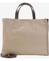 Marni - Museo Soft East-West Calf Leather Tote - Lyst