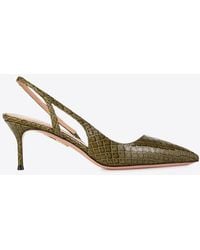 Aquazzura - Alex 65 Slingback Pumps - Lyst