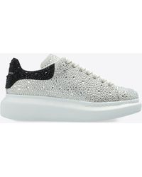 McQueen - Larry Crystal Embellished Oversized Sneakers - Lyst