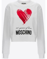 Moschino - 40 Years Of Love Pullover Sweatshirt - Lyst