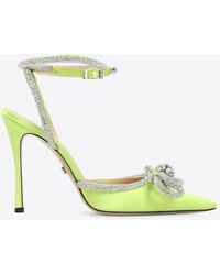 Mach & Mach - 110 Crystal-Embellished Double Bow Pumps - Lyst
