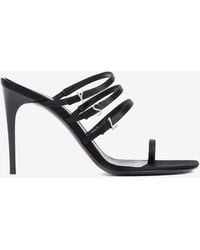 Saint Laurent - Jerry 95 Logo Sandals - Lyst