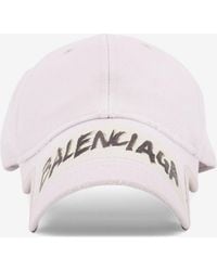 Balenciaga - Masking Tape Logo Distressed Baseball Cap - Lyst