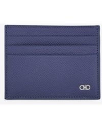 Ferragamo - Gancini Grained Leather Cardholder - Lyst