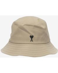 Ami Paris - Embroidered Ami De Coeur Bucket Hat - Lyst