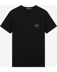 Dolce & Gabbana - Logo Plaque Crewneck T-Shirt - Lyst