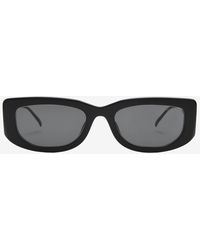 Prada - Rectangular Logo Sunglasses - Lyst