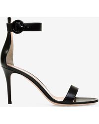 Gianvito Rossi - Portofino 85 Patent Leather Sandals - Lyst