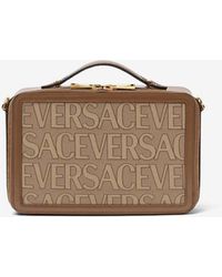 Versace - Canvas Messenger Bag - Lyst