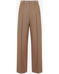 Victoria Beckham - Straight-Leg Tailored Pants With Pleats - Lyst