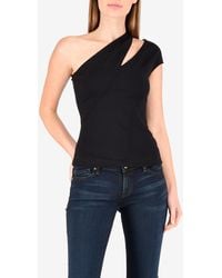Mugler - One-Shoulder Top With Cut-Out Detail - Lyst