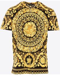 Versace - Barocco Print Short-Sleeved T-Shirt - Lyst