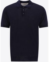 Golden Goose - Wool Knit Polo T-Shirt - Lyst