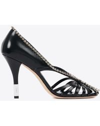 Chloé - Leonie 95 Embellished Leather Pumps - Lyst