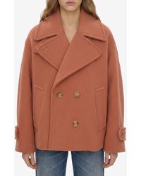 Chloé - Oversized Double-Breasted Wool Coat - Lyst