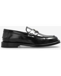 Moschino - Signature Leather Loafers - Lyst