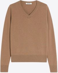 Max Mara - Idoneo V-Neck Wool Sweater - Lyst