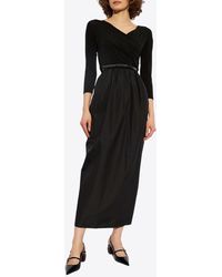 Max Mara - Kaiser Off-Shoulder Belted Midi Dress - Lyst