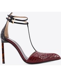 Tom Ford - Python-Effect Leather Pumps - Lyst