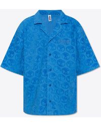 Moschino - All-Over Jacquard Short-Sleeved Shirt - Lyst