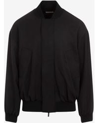 Fear Of God - Wool And Silk Bomber Jacket - Lyst