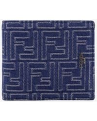 Fendi - Ff Jacquard Bi-Fold Wallet - Lyst