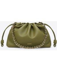 Loewe - Medium Flamenco Leather Clutch Bag - Lyst