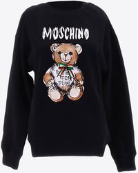 Moschino - Teddy Bear Print Crewneck Sweatshirt - Lyst
